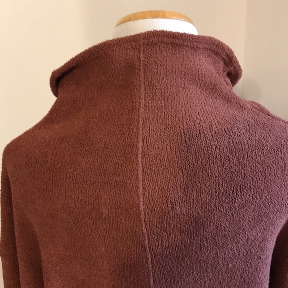 NWT Free People Beach Blanca Fleece Long Sleeve Maxi Dress Cowl Neck Med Brown - Picture 8 of 16